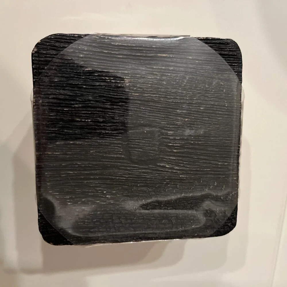 White Marble Coasters Set of 4 with Holder Gift‎ Ready New